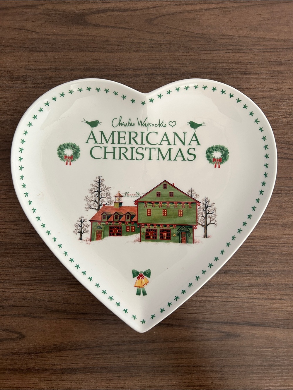 Charles Wysockis Americana Christmas Dish by Nikko